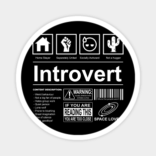 Introvert Label Magnet